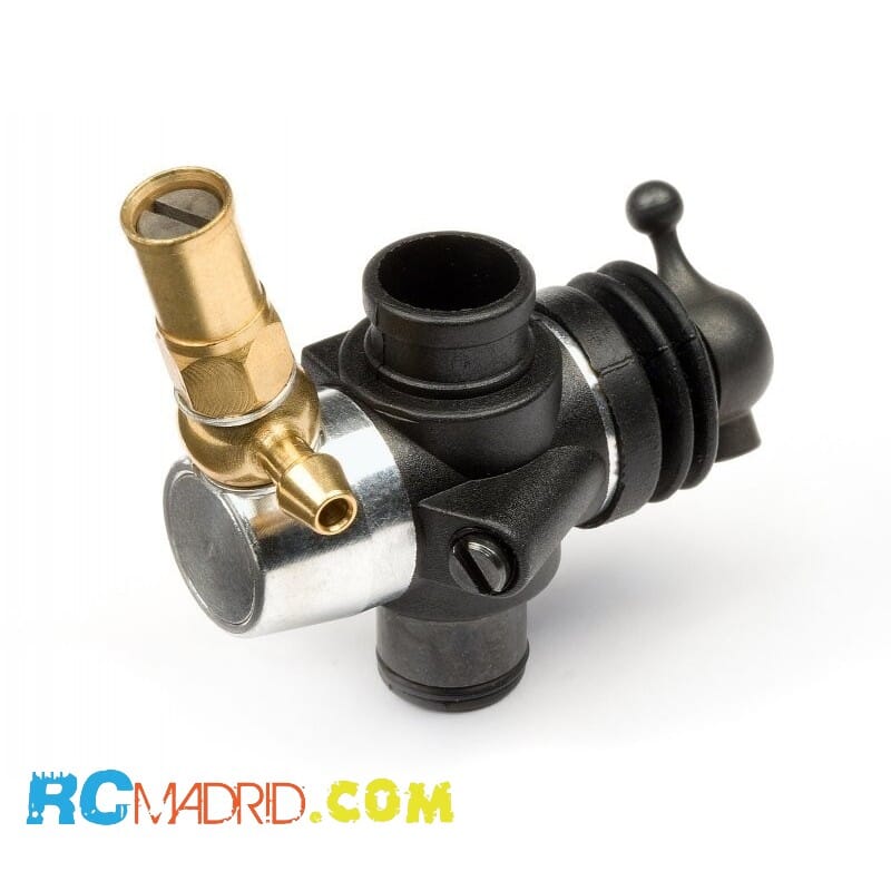 Slide carburetor with two...