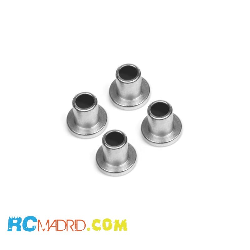 Top Hat Bushing (Silver/4pcs)