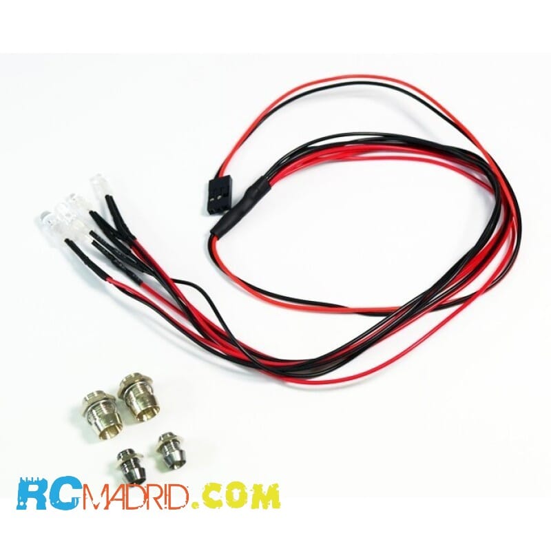 LED set white/red with...