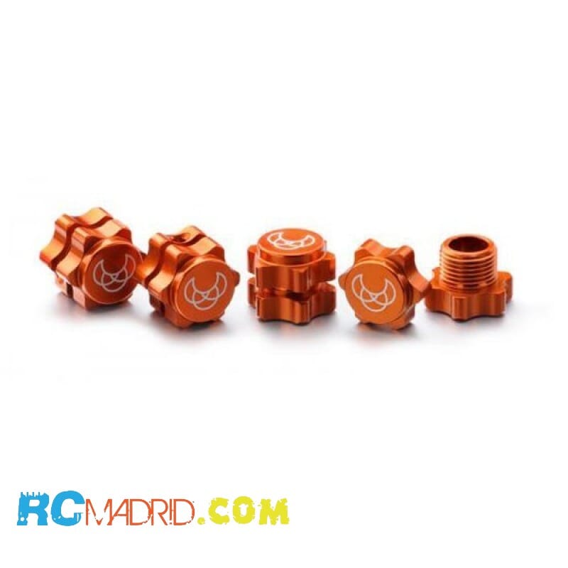 Wheel Hub Set 17mm orange (4)