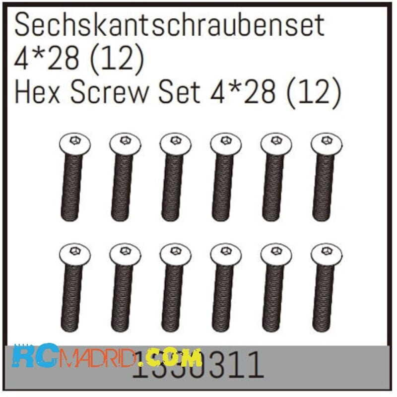 Hex Screw Set 4*28