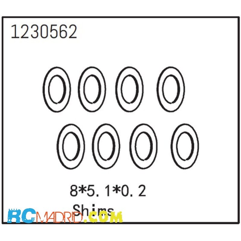 Shims 8x5.1x0.2