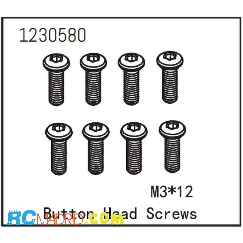 Button Head Screw M3x12