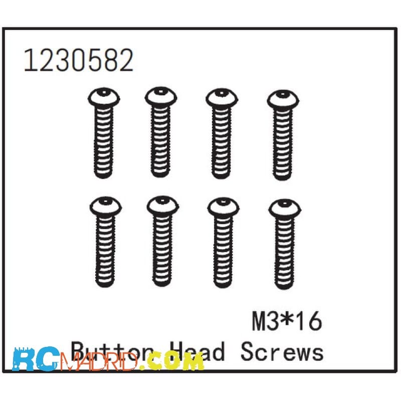 Button Head Screw M3x16