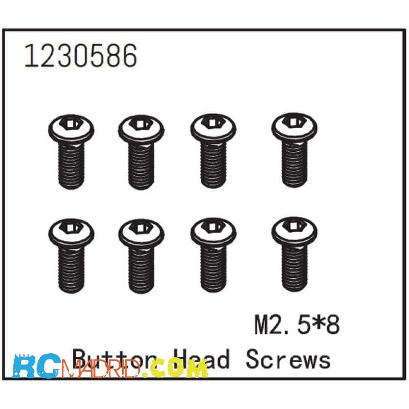Button Head Screw M2.5x8