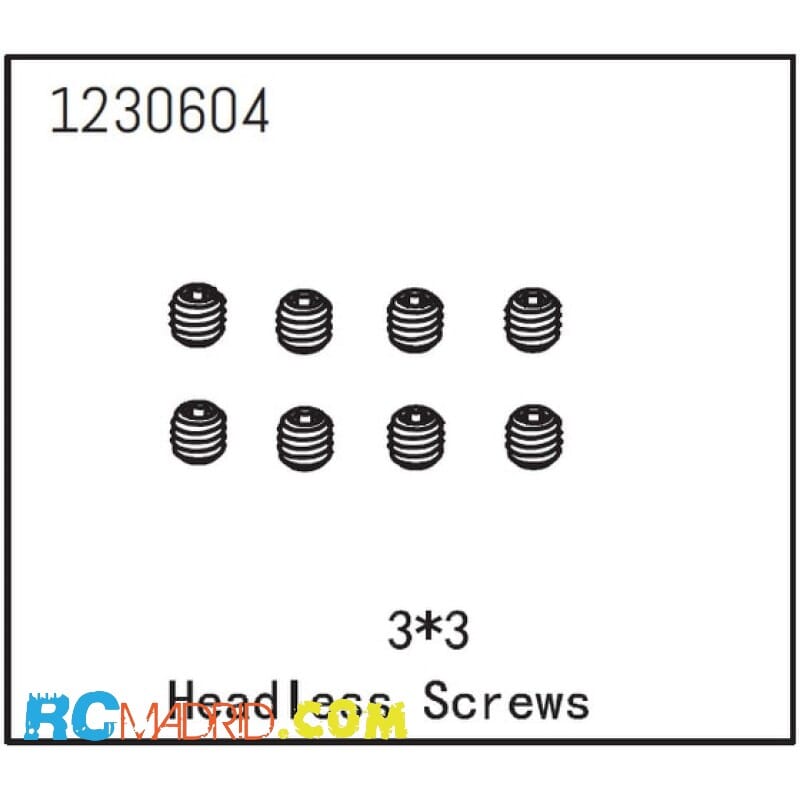 Headless Screw M3x3