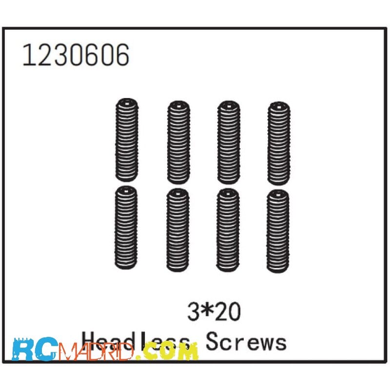 Headless Screw M3x20