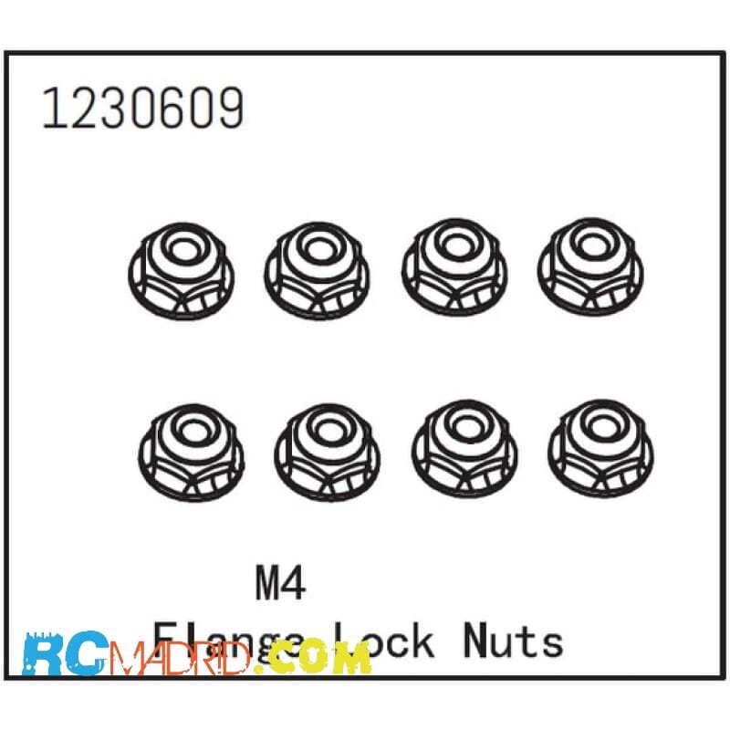 Flange Lock Nut M4