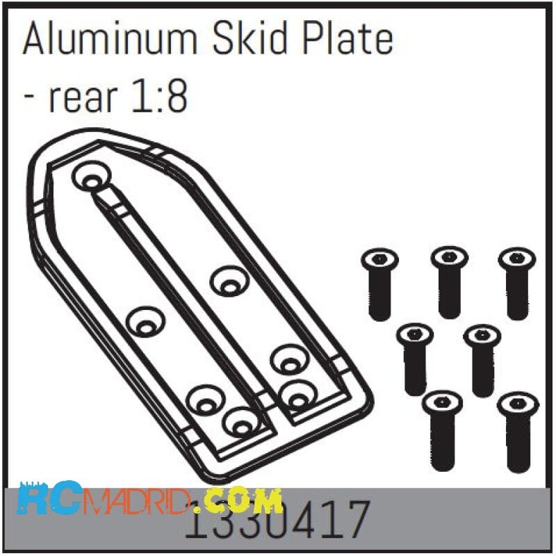 Aluminum Skid Plate - rear 1:8