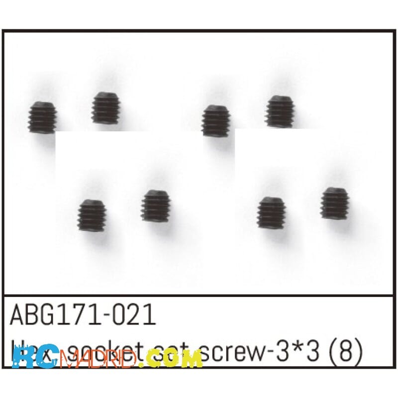 Hex. Socket Set Screw M3x3