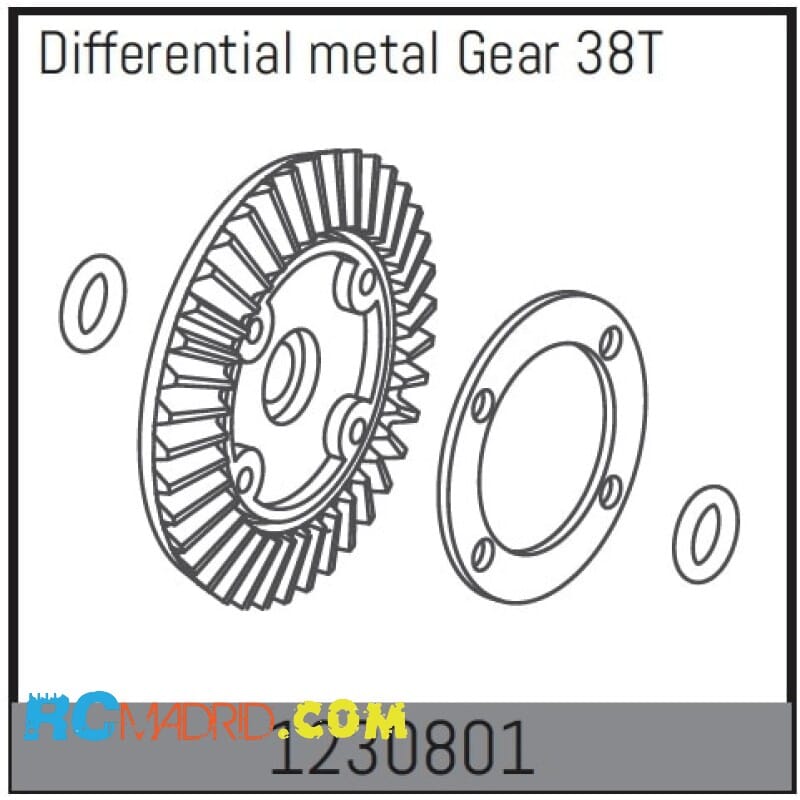 Differential Crown Gear 38T...