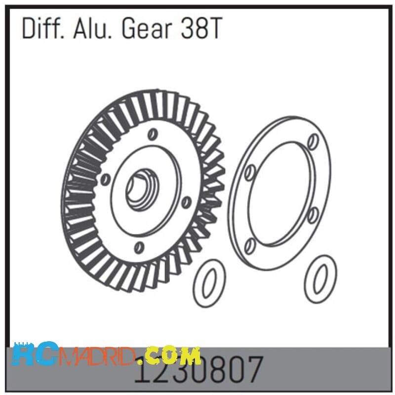 Diff.l Crown Gear 38T...