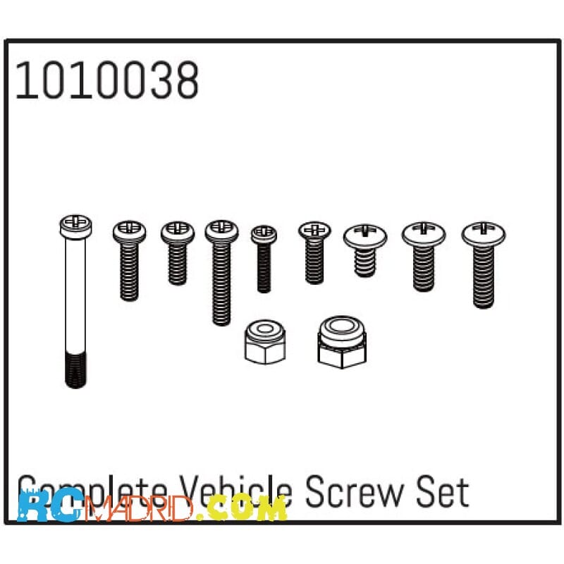 Complete Vehicle Screw Set