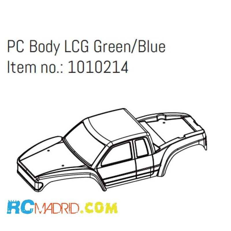 PC Body LCG Green/Blue - GOAT