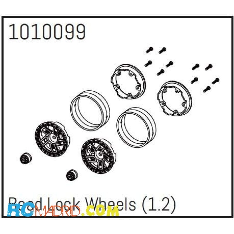 1.2" Beadlock Wheels - PRO...