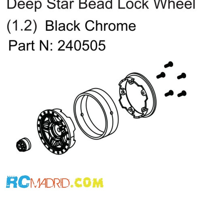 Deep Star Bead Lock Wheel (...
