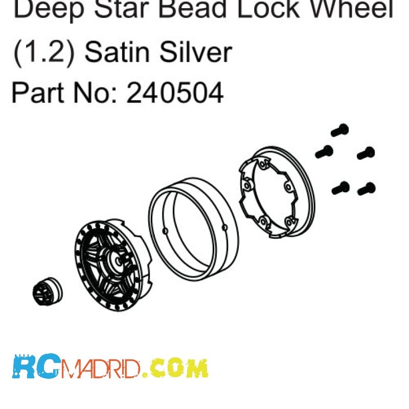Deep Star Bead Lock Wheel (...