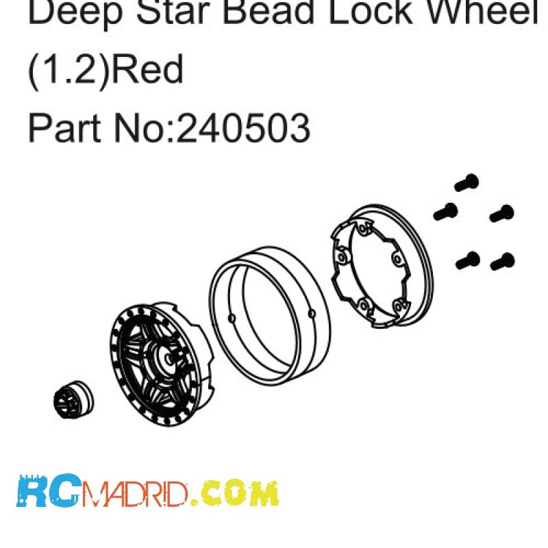 Deep Star Bead Lock Wheel (...
