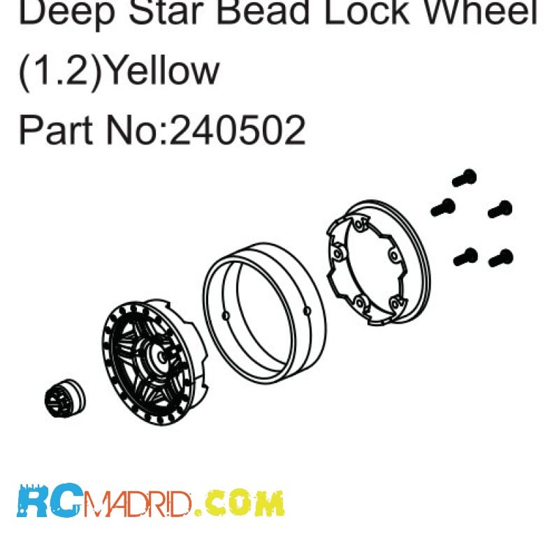 Deep Star Bead Lock Wheel (...