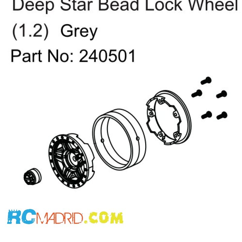 Deep Star Bead Lock Wheel (...