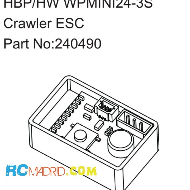 HBP-HW WPMINI24-3S Crawler ESC