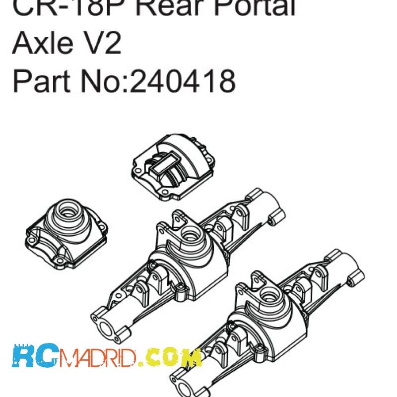 CR-18P Rear Portal Axle V2