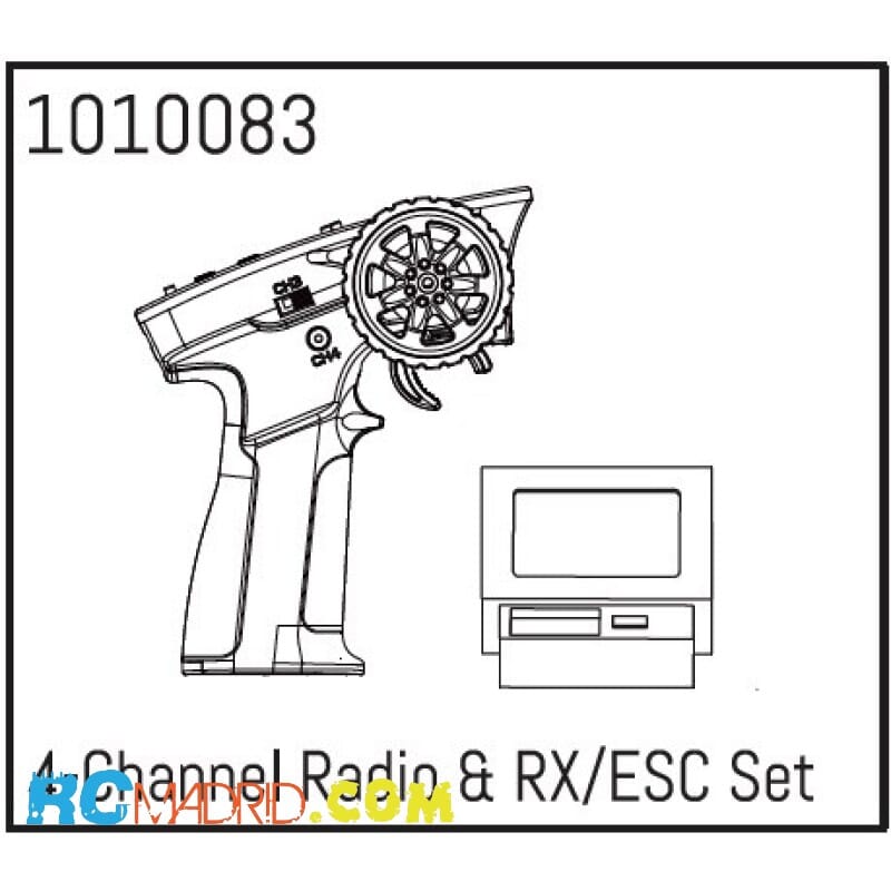 4-Channel Radio & RX-ESC Set