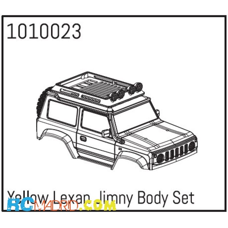 Yellow Lexan Jimny Body Set