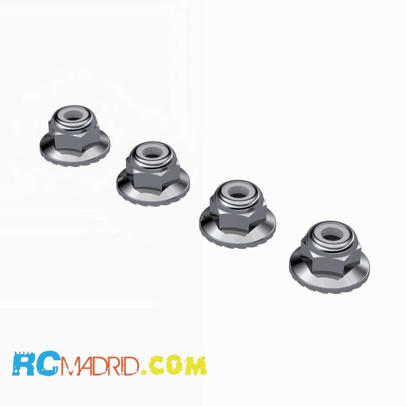 Wide Flanged Nyloc Nut M4 (4)
