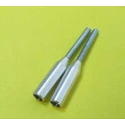 Acople de aluminio IZQUIERDA M2,5 d3 (2 uds)