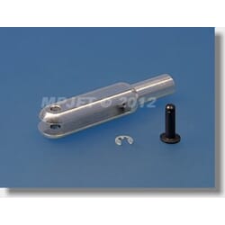 Clevis de aluminio M2 L:23 mm (2 pcs) + Pin d 1,6 mm