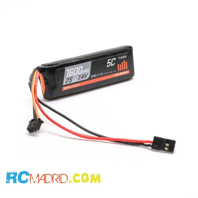 7.4V 1600mAh 2S 5C Receiver...