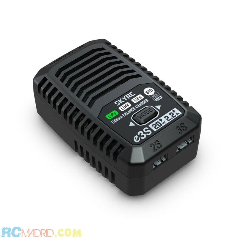 CARGADOR E3S LIPO 2-3S 2.2A 20W 240AC SKYRC