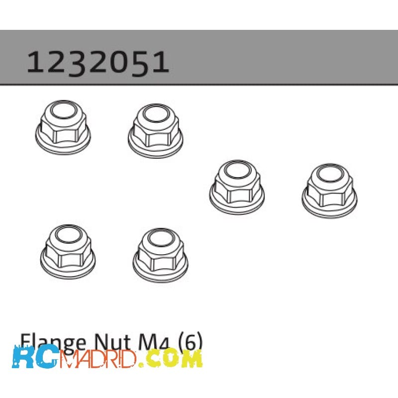 Flange Nut M4 (6)