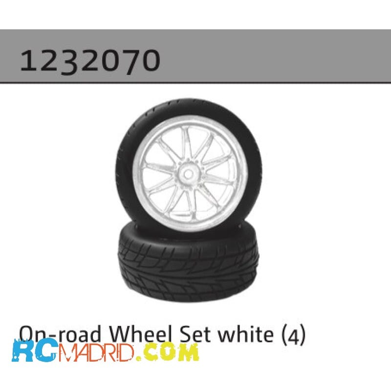 On-road Wheel Set white (4)