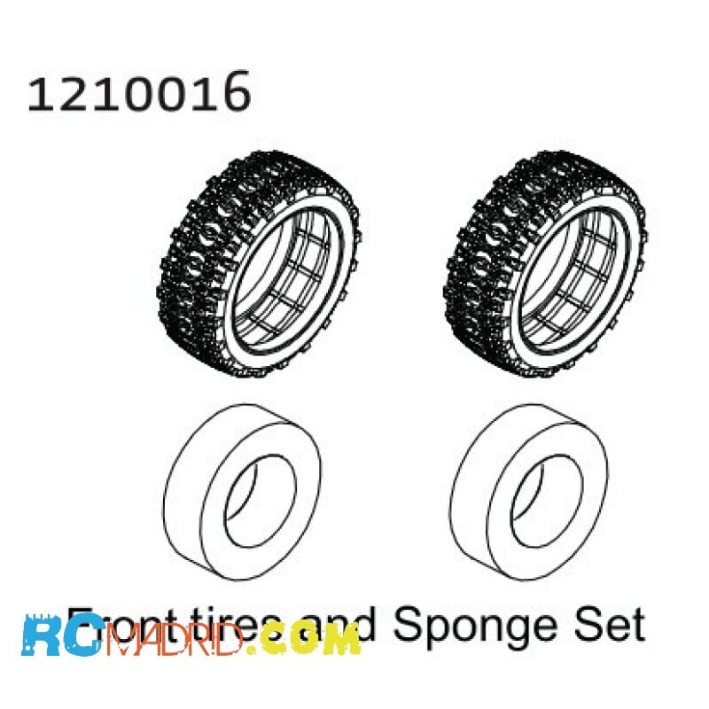 Front Tire & Sponge Set -...
