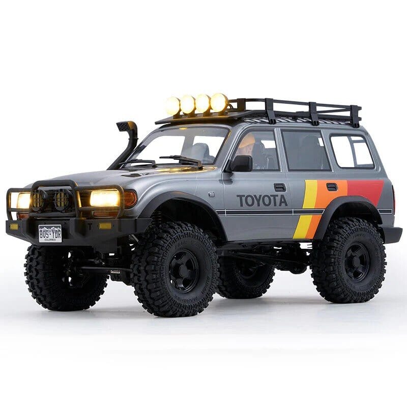 COCHE CRAWLER 1/10 TOYOTA LAND CRUISER 80 RS GRIS FMS