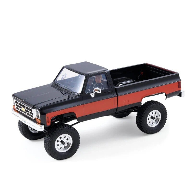 COCHE CRAWLER 1/18 CHERVOLET K10 V2 RTR NEGRO FMS