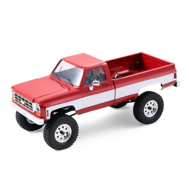COCHE CRAWLER 1/18 CHERVOLET K10 V2 RTR ROJO FMS
