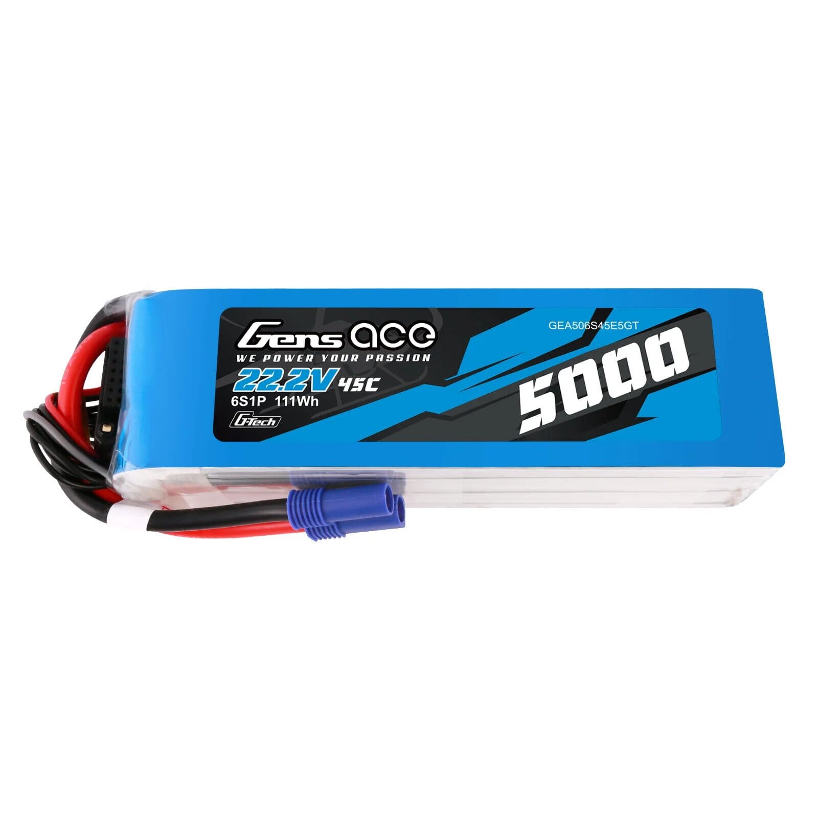 GENS ACE 5000 mAh 22.2V 45C 6S1P WITH EC5