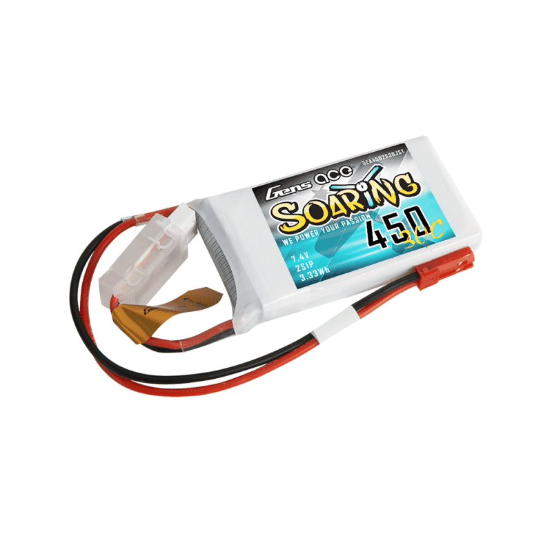 GENS ACE SOARING 450 mha 7.4V 30C 2S1P WITH XTJST-SIP