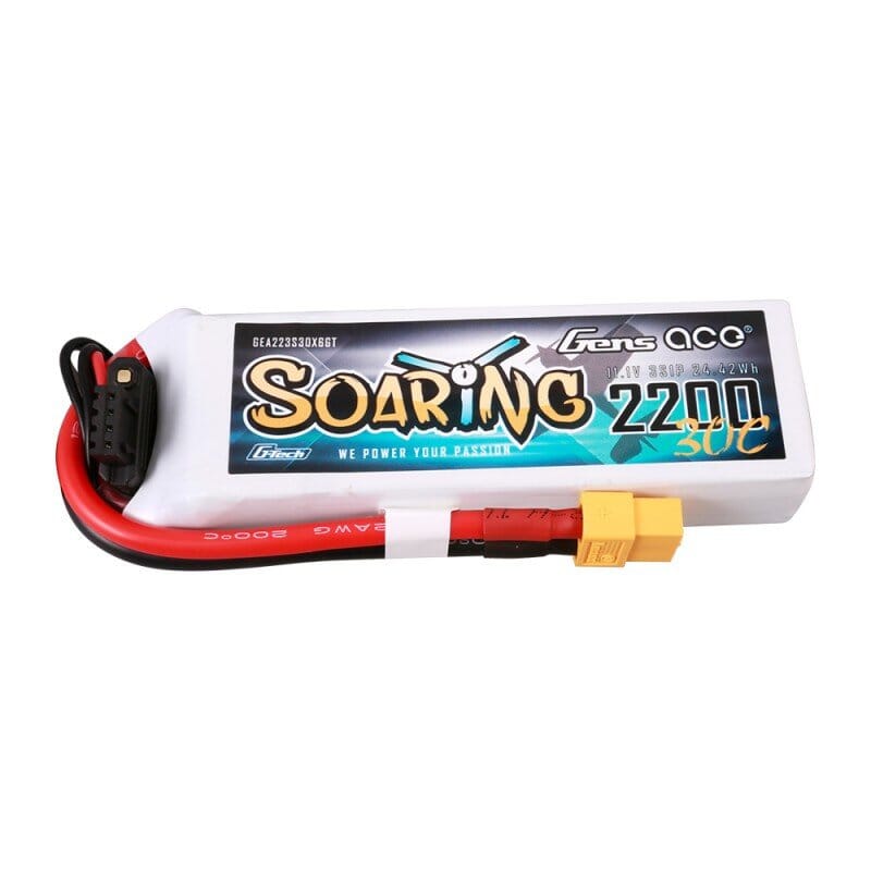 GENS ACE G-TECH SOARING 2200 mAh 11.1V 30C 3S1P WITH XT60