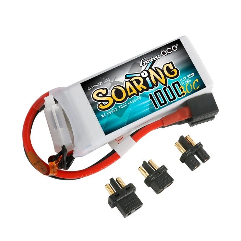 GENS ACE SOARING 1000 mAh 11,1V 30C 3S1P WITH EC3