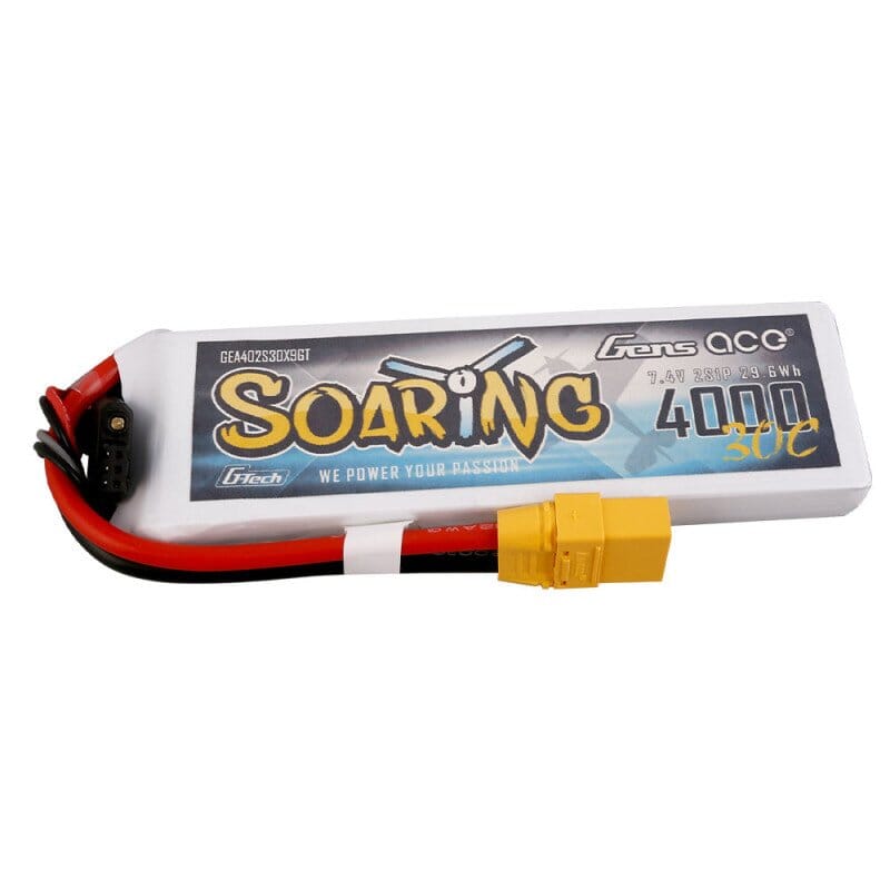 GENS ACE G-TECH SOARING 4000 mha 7.4V 30C 2S1P WITH XT90
