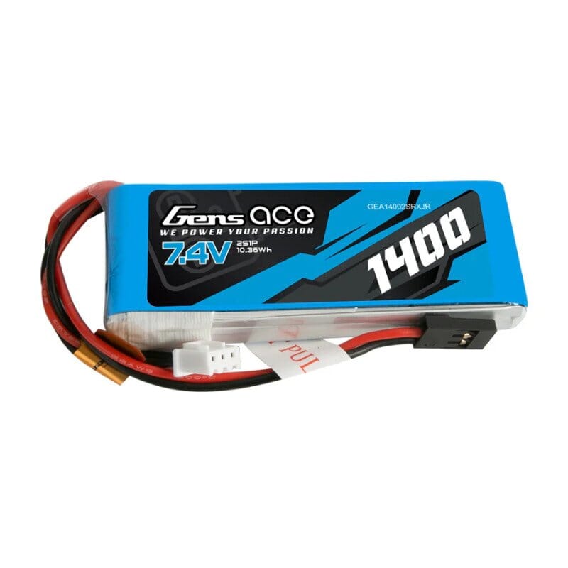 GENS ACE 1400 mha 7.4V 2S1P WITH JR -TRANSMITER