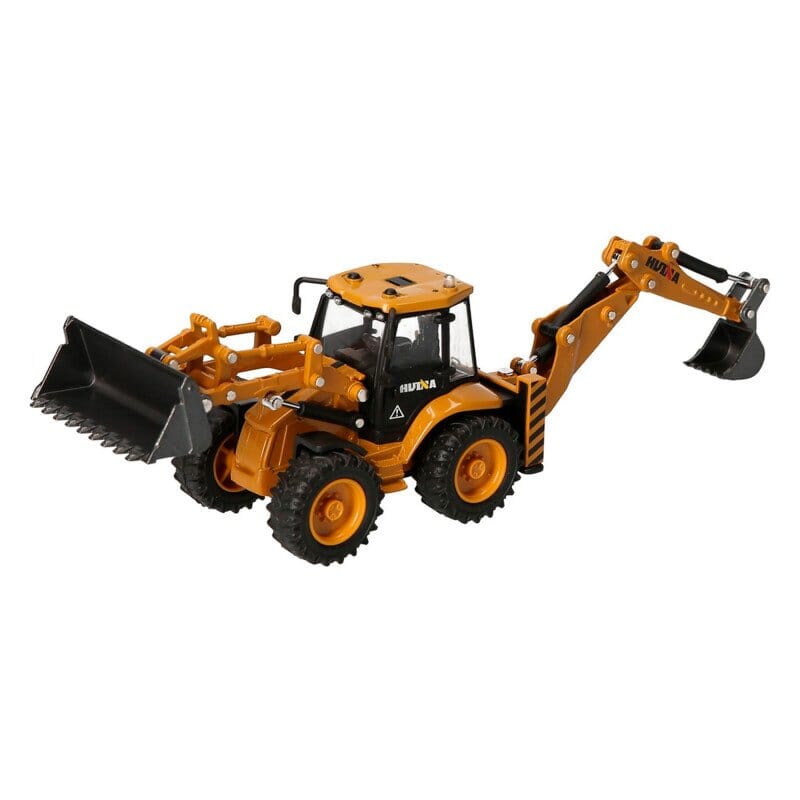 Excavadora Pala Delantera Cazo Detras Huina 1704 1/50 Estatica