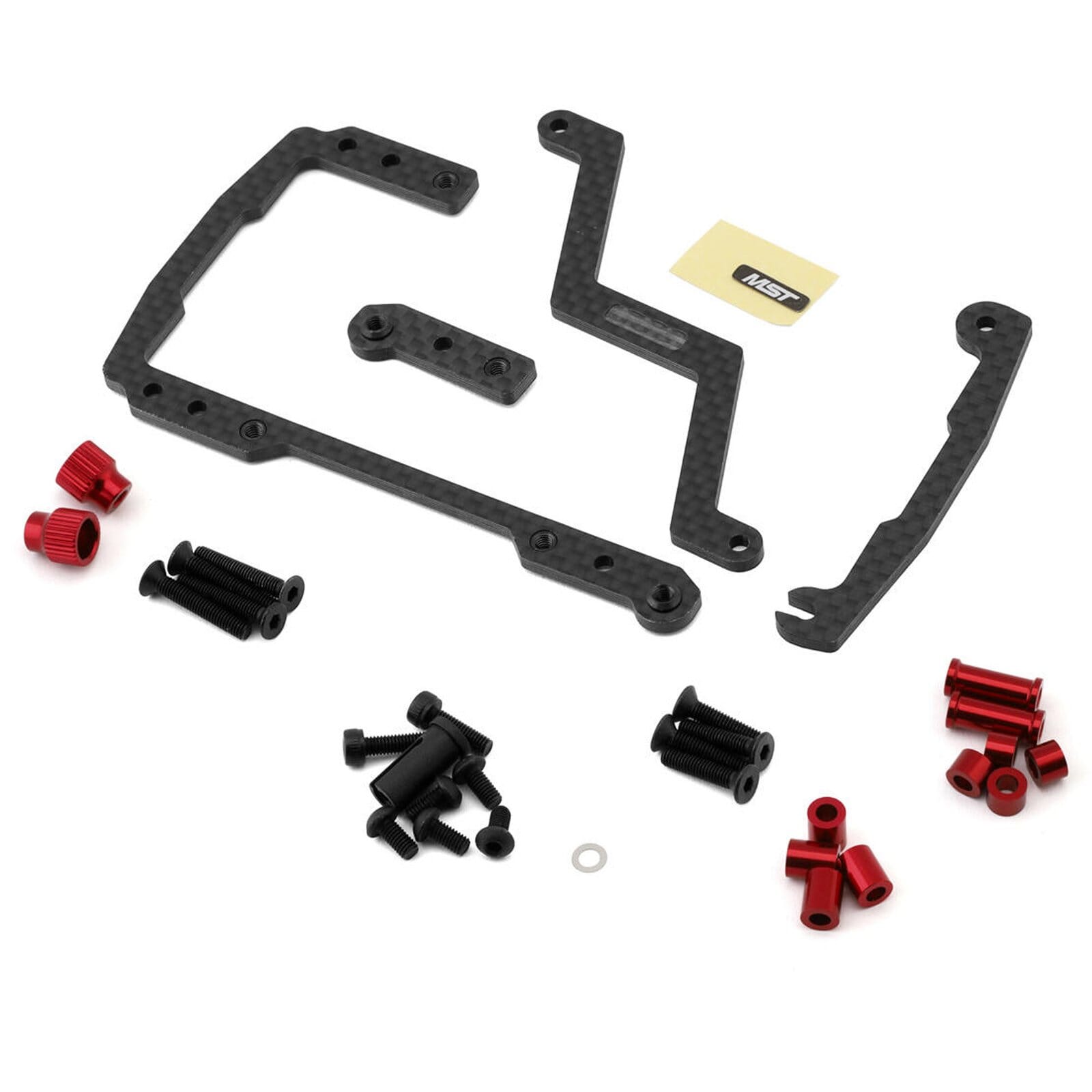 Soporte Bateria Shorty Carbono Rojo Rmx