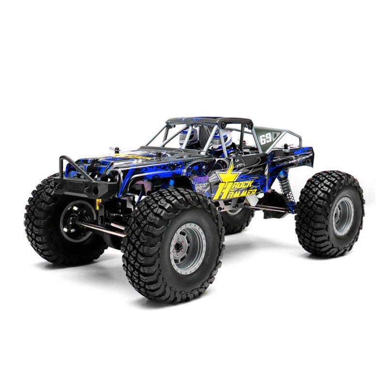 Coche Rock Hammer 1/10 Rgt1800-B Waterproof 4X4 Azul Rtr