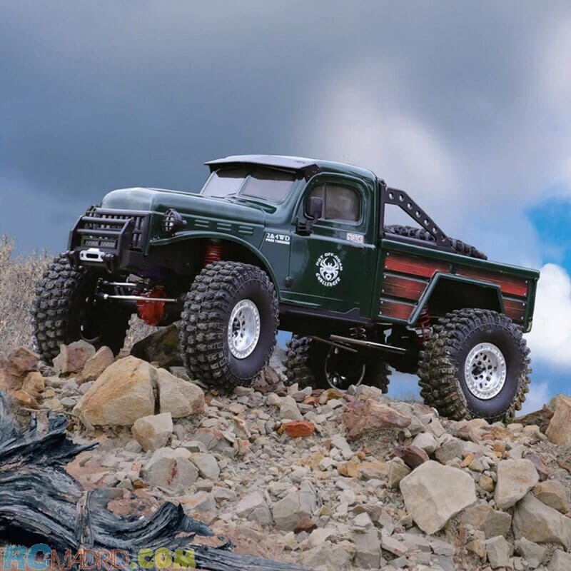 Coche Crawler Challenger1/10 Rgt86170 4X4 Waterproof Verde Rtr