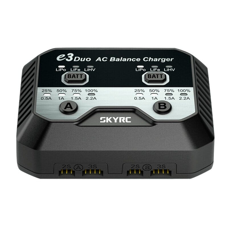 Cargador E3 Duo Ac Lipo/Life/Lihv-2/3S 2,2A 240V Ac